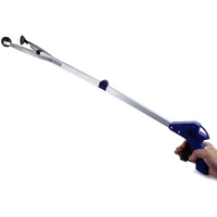 practical extra long arm extension reacher grabber easy reach pick up tool foldable garbage pick up tool trash clip