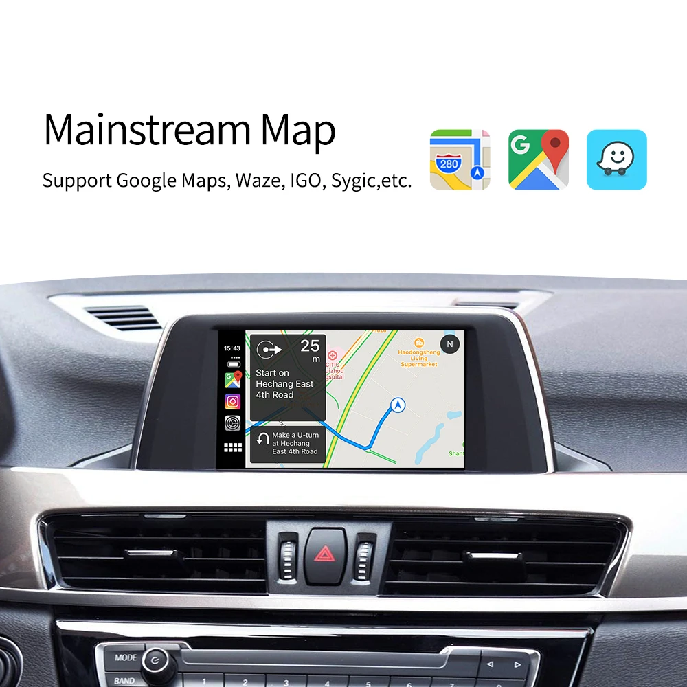 2021Carlinkit 2 0 Беспроводной Canplay Android авто для системы BWM CIC 2009 2012 Поддержка Apple Car play IOS 14