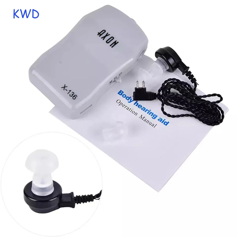 

Mini Hearing Aid Sound Amplification Unit High Quality AXON X-136 Hearing Aid Wired Box Sound Amplifier Receiver Ear Protecthion