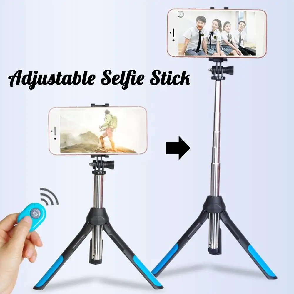 Складная bluetooth селфи-палка 3 в 1 беспроводной штатив с дистанционным управлением