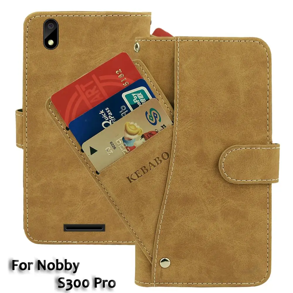 Vintage Leather Wallet Nobby NBC S3 50 Nobby S300 Pro Case 5" Flip Luxury Card Slots Cover Magnet Stand Phone Protective Bags