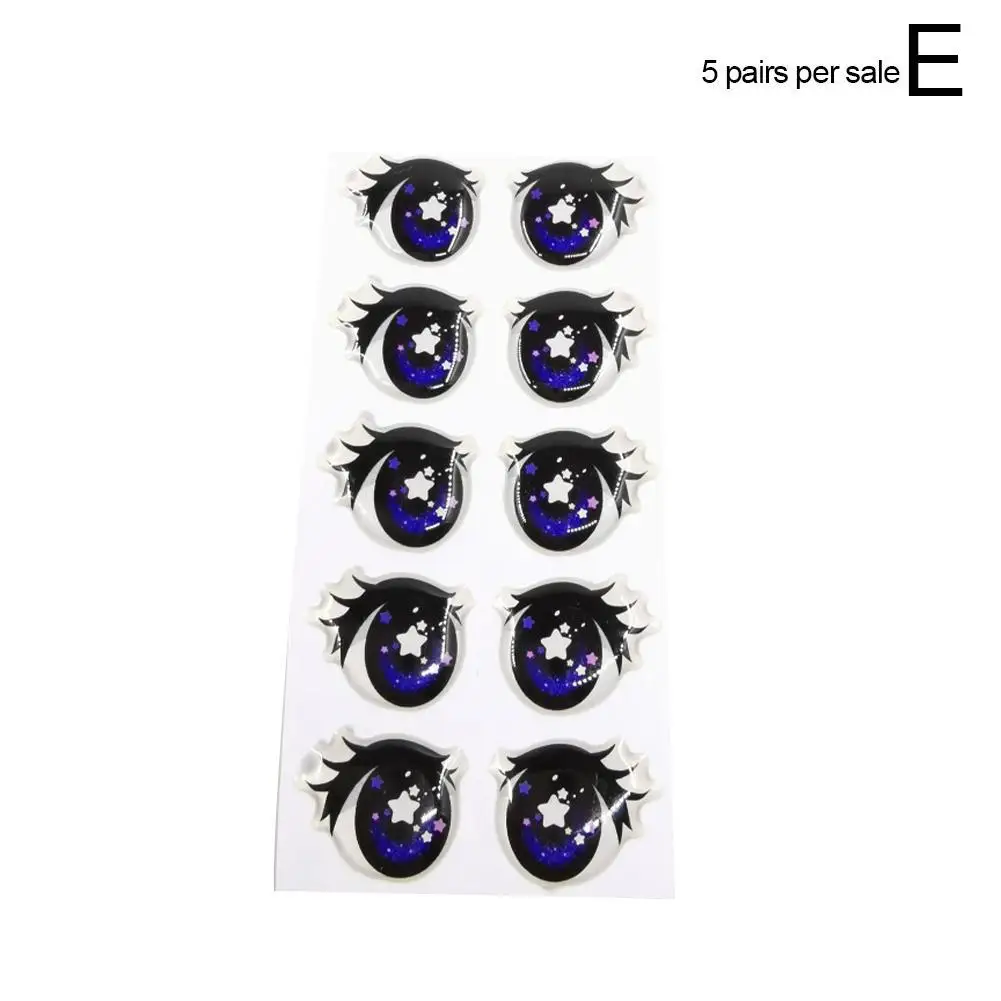 Прозрачные наклейки для кукол глаз в форме капли милые Мультяшные самоклеящиеся