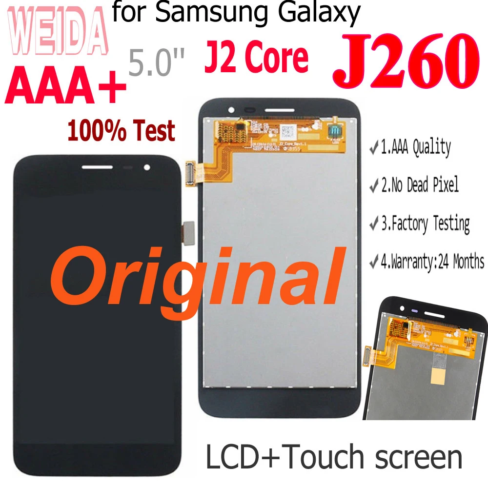 Оригинальный ЖК дисплей для Samsung Galaxy J2 Core 2018 J260 J260F/DS J260G/DS сенсорный дигитайзер в
