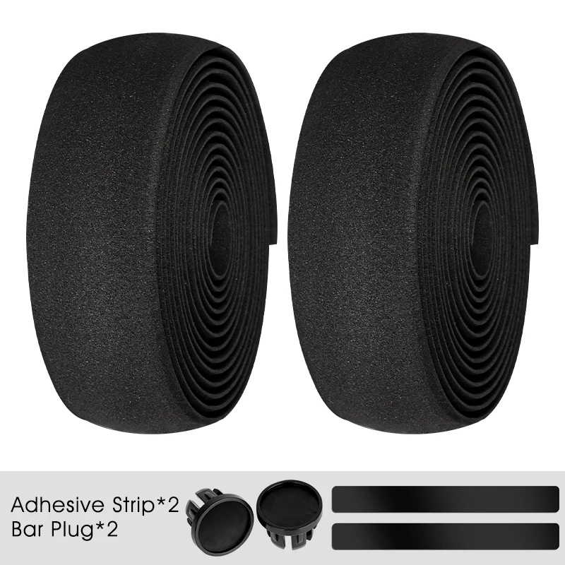 

WEST BIKING Bike Handlebar Tape Road Bicycle Anti-slip Silica Shock Absorption Handle Bar Tape Cycling Wrap End Plug
