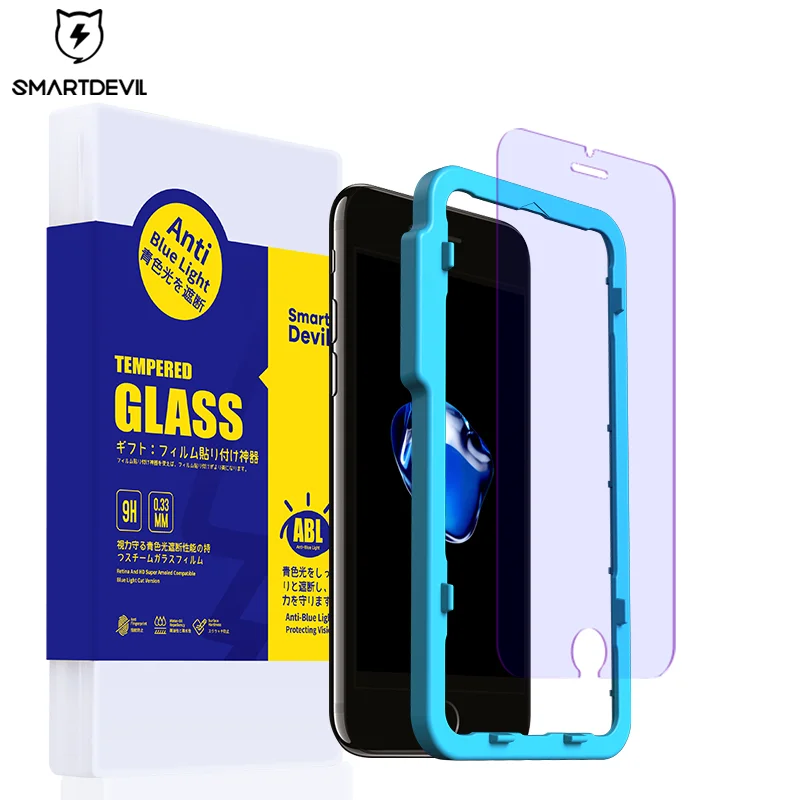 Защита экрана от синего света SmartDevil для iphone 6 6s 7 8 Plus закаленное стекло 2.5D 9H