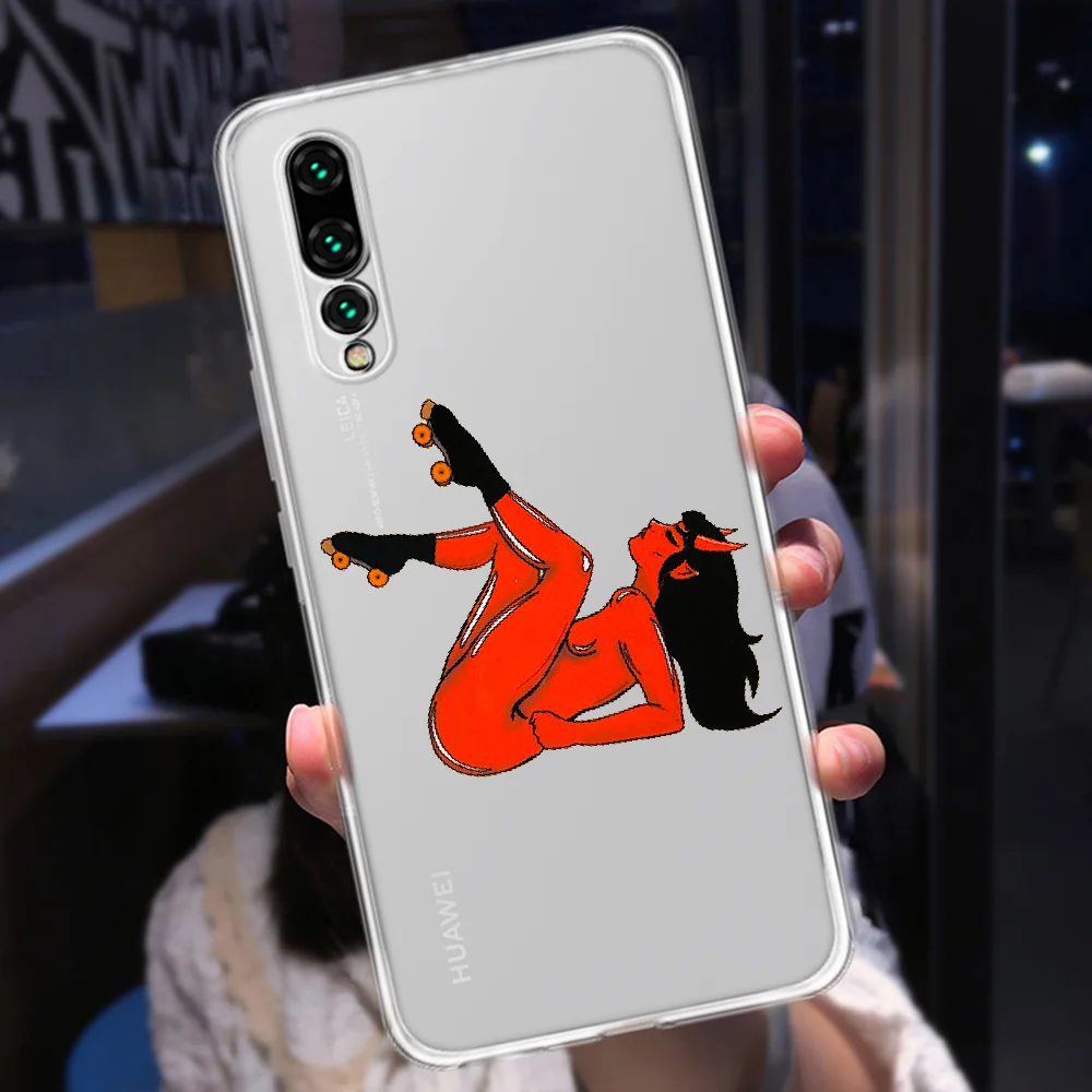 Прозрачный чехол для телефона Huawei P Mate P10 P20 P30 P40 10 20 Smart Z Pro Lite 2019 | Мобильные