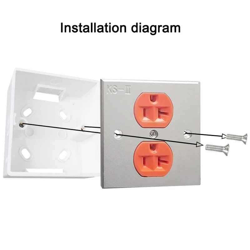 Розетка для розетки американского стандарта США настенная розетка панель из