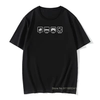 brand tops tees eat sleep game repeat gamer geek computer funny t shirt tshirt men cotton short sleeve t shirt top camiseta