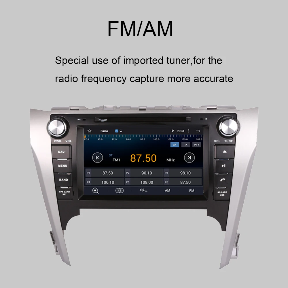 Android 9 0 Восьмиядерный автомобильный Радио Стерео GPS навигация для TOYOTA CAMRY/AURION 2012 2014