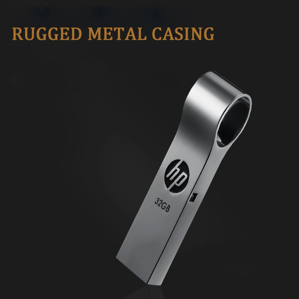Hp мини металлический флеш диск usb 2 0 64GB 32GB 16GB брелок Flashdrive Портативный Pendrive Memory Stick