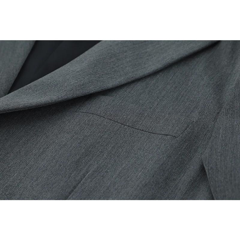 Женский блейзер с отложным воротником повседневный свободный однобортный жакет