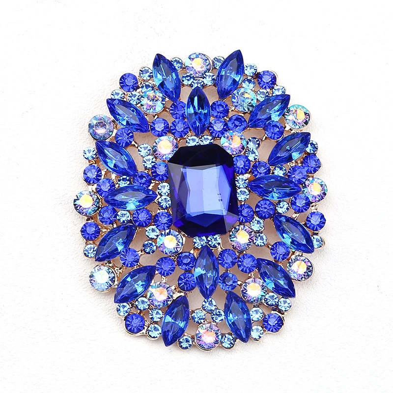 

Beadsland Alloy Inlaid Rhinestone Brooch Design Fashionable High-end Clothing Accessories Pin Woman Gift MM-85