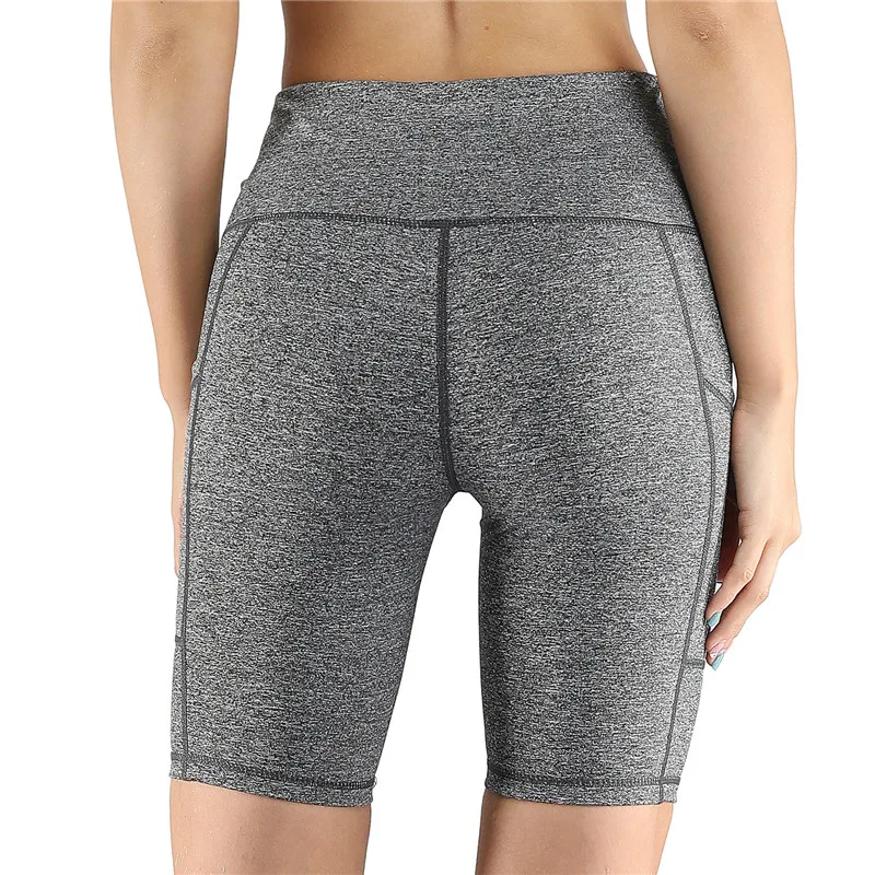 Шорты женские велосипедные с карманами повседневные спортивные из спандекса