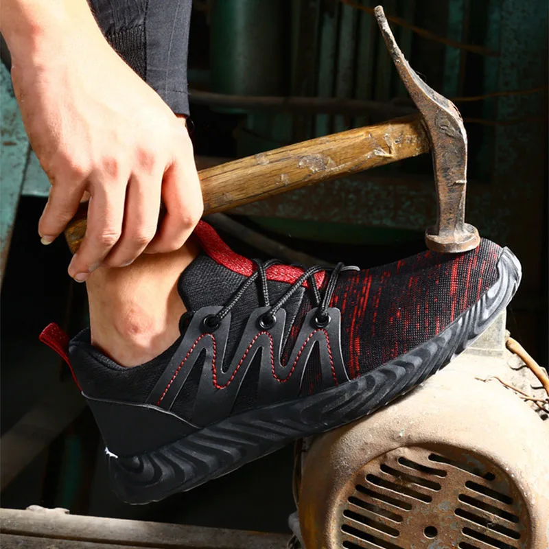 

Work Safety Shoes Puncture Proof Work Anti-smashing Construction Steel Toe Indestructible Shoes Dropshipping Mens Boots