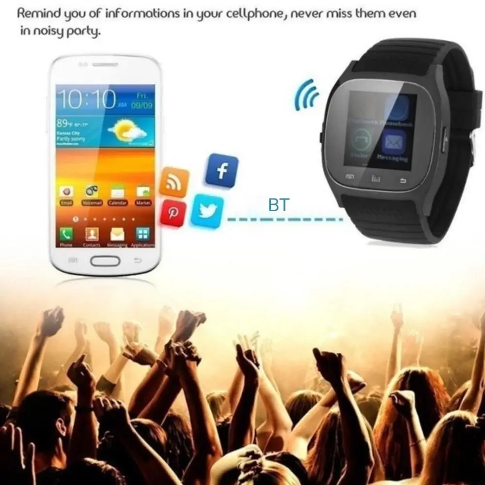 

M26 Multifunction Smartwatch Touch Control Color Screen Waterproof Bluetooth Call Message Sync Pedometer Smart Watch