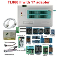 2022 new v11 9 tl866ii plus universal programmer17 adapter tl866 flash eprom with test clip smart chip programmer calculator