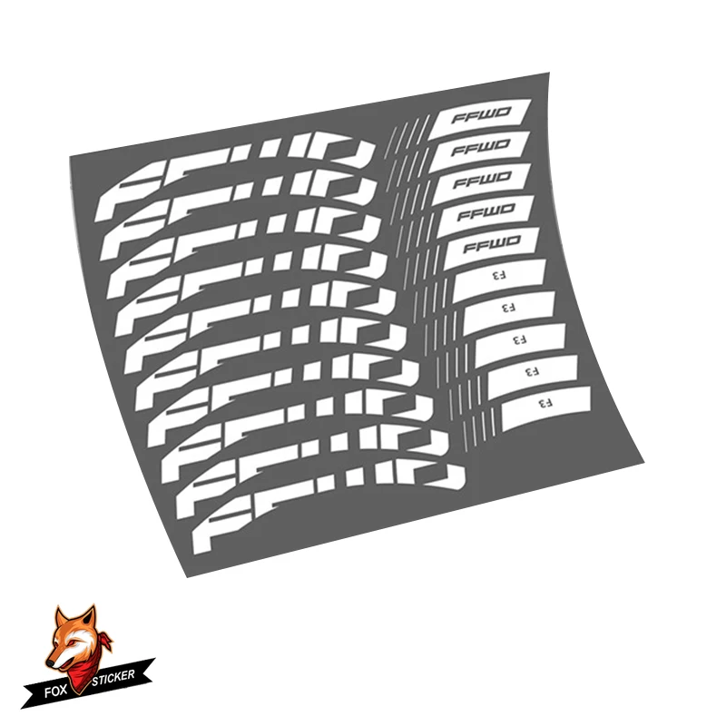 Road Bicycle Carbon Wheel Rim Sticker 24/30/38/40/50/55/60/80/88mm 26er 27.5er 29er MTB Bike Wheels Decal forFastForward F3D/F3R | Спорт и