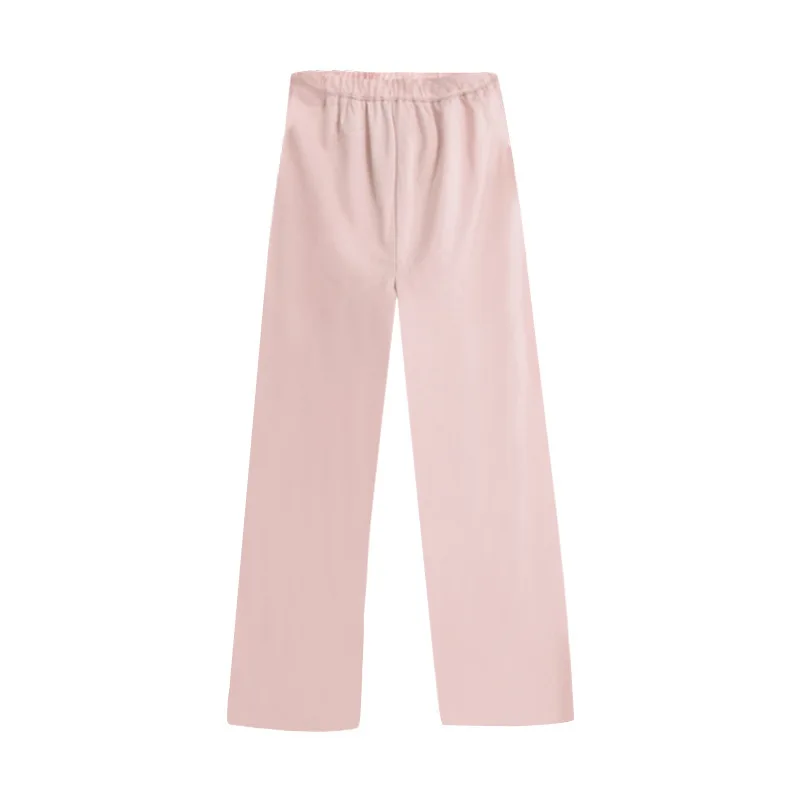 You walk/cloud satin is pants hang down loose feeling female trousers straight wide-legged | Женская одежда