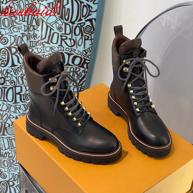

Женские ботильоны из натуральной кожи, на платформе, Размеры 35-41