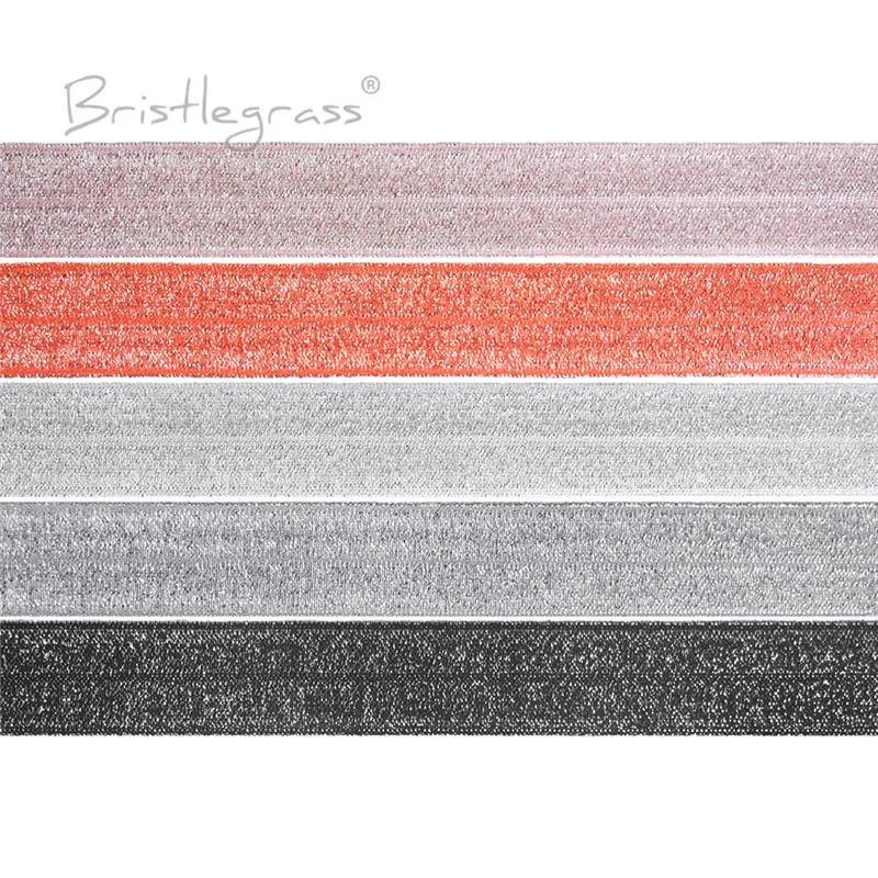 BRISTLEGRASS 100 ярдов в рулоне 3/4 &quot20 мм Серебристые блестящие складные эластичные
