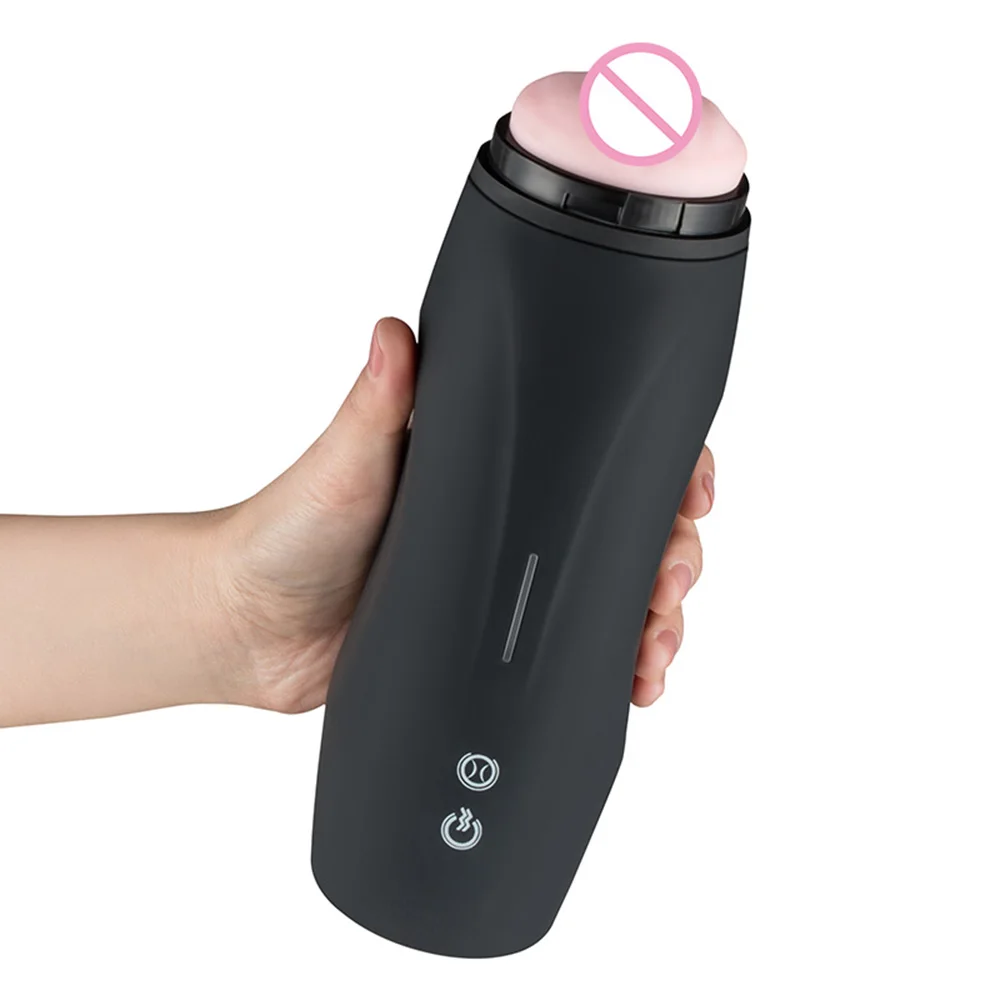 Нагревательный мужской мастурбатор чашка 8 режимов Вагина настоящая киска