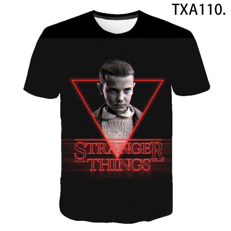 

2020 Summer 3D Printed T Shirts Men Women Children Stranger Things Fashion Short Sleeve Tops Tees Boy Girl Short Sleeve T-shirt