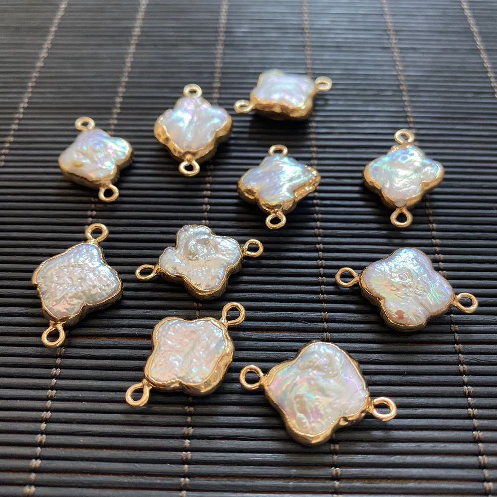 

Natural Freshwater Pearl Pendant White Irregular Shape Suitable for DIY Exquisite Jewelry Gift Decoration Creation Wholesale