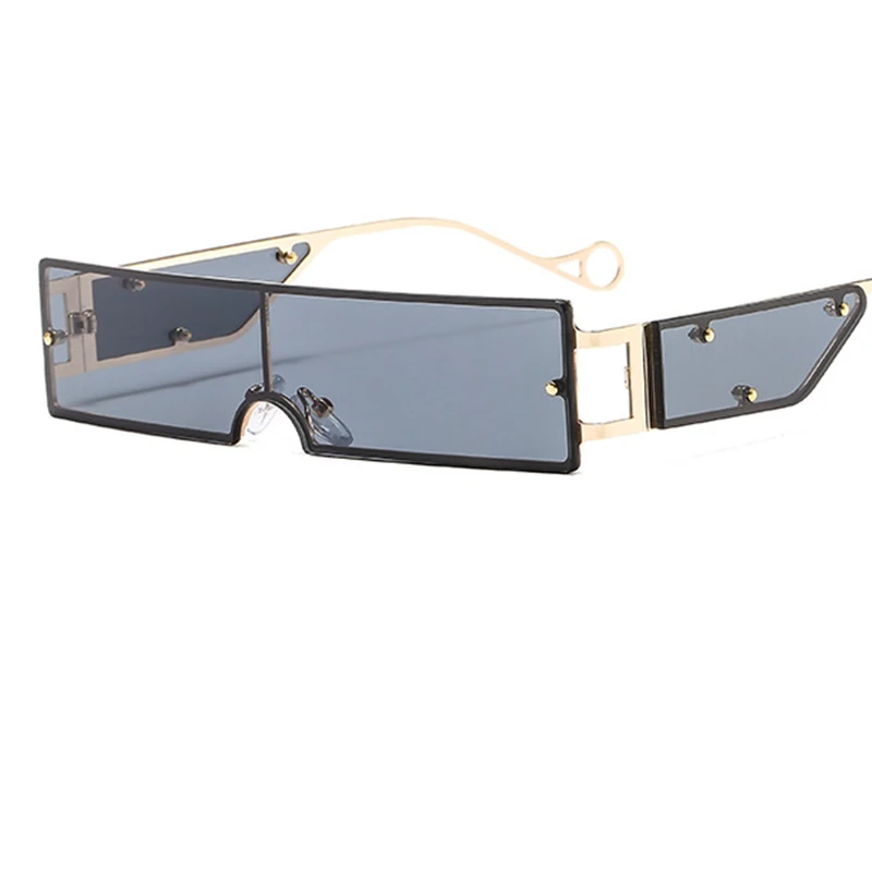 Маленькие металлические мужские солнцезащитные очки в стиле панк Модные