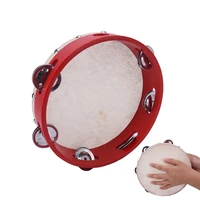 irin 8 red musical tambourine tamborine drum round percussion gift ktv party baby early education toy a good helper for mom