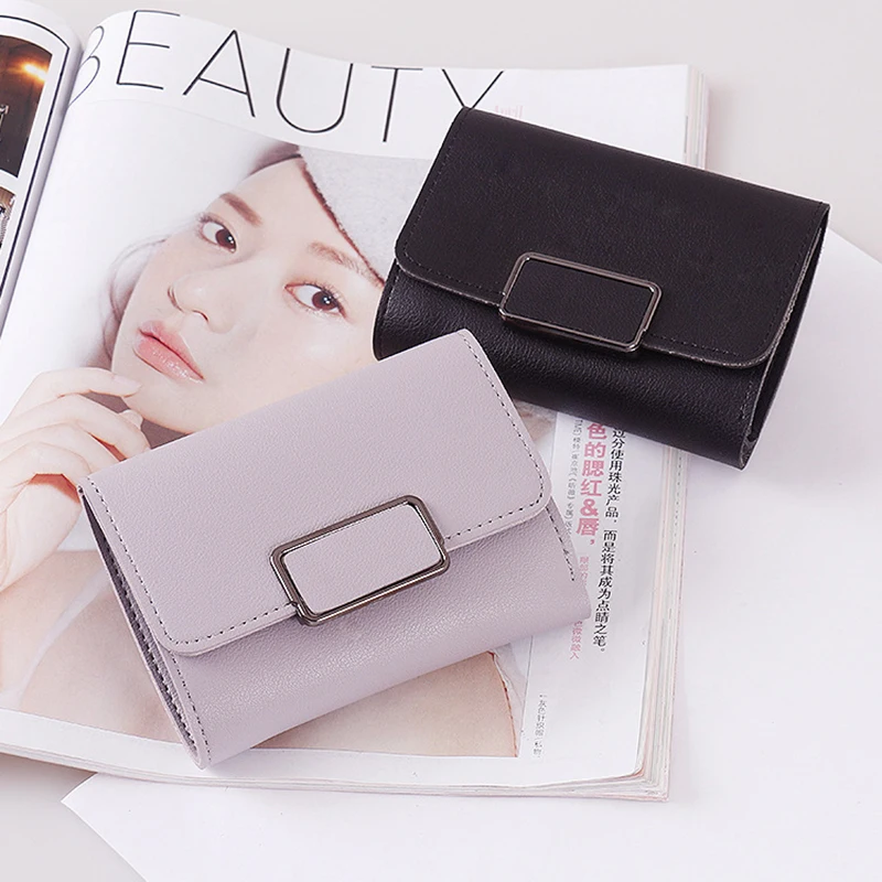 

Women Luxury Matte Leather Wallet Women Short Coin Pocket Card Holder Small Ladies Purse Money Bag Women Wallets