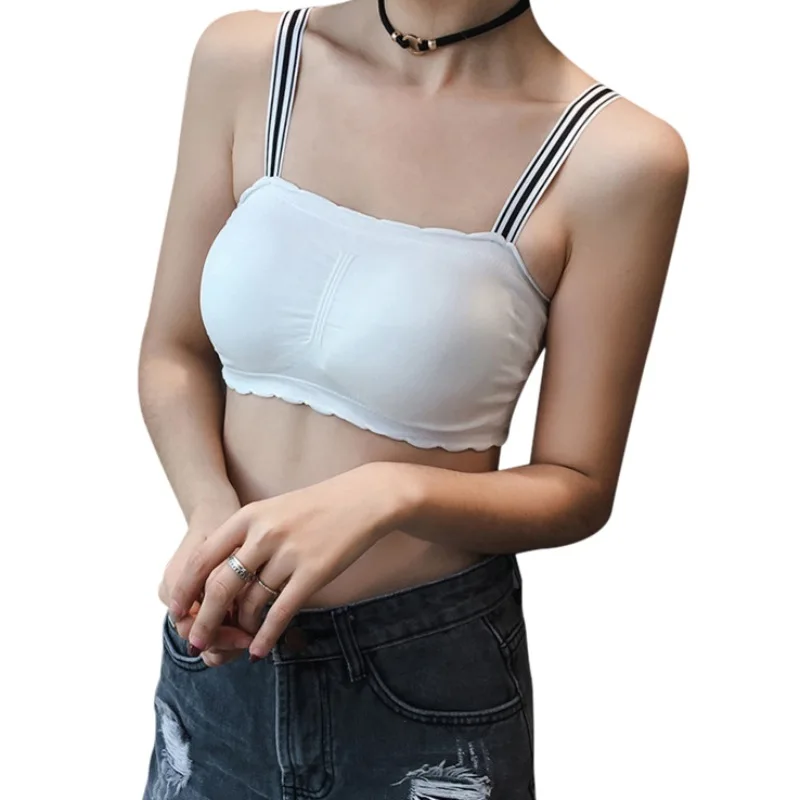 

Sexy Seamless Beauty Back Tube Top Wrap Chest Elasticity Patchwork Women Mini Underwear