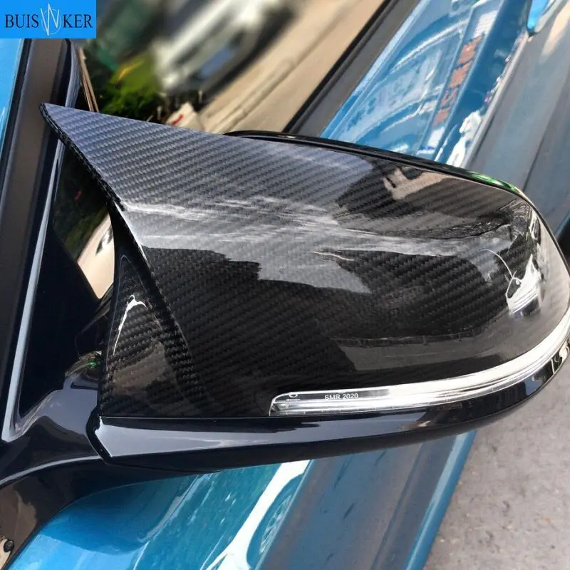 

Обшивка для бокового зеркала заднего вида для BMW F20 F21 F22 F23 F30 F31 F32 F36 X1 E84 F87 M2, Углеволокно, 2 шт.