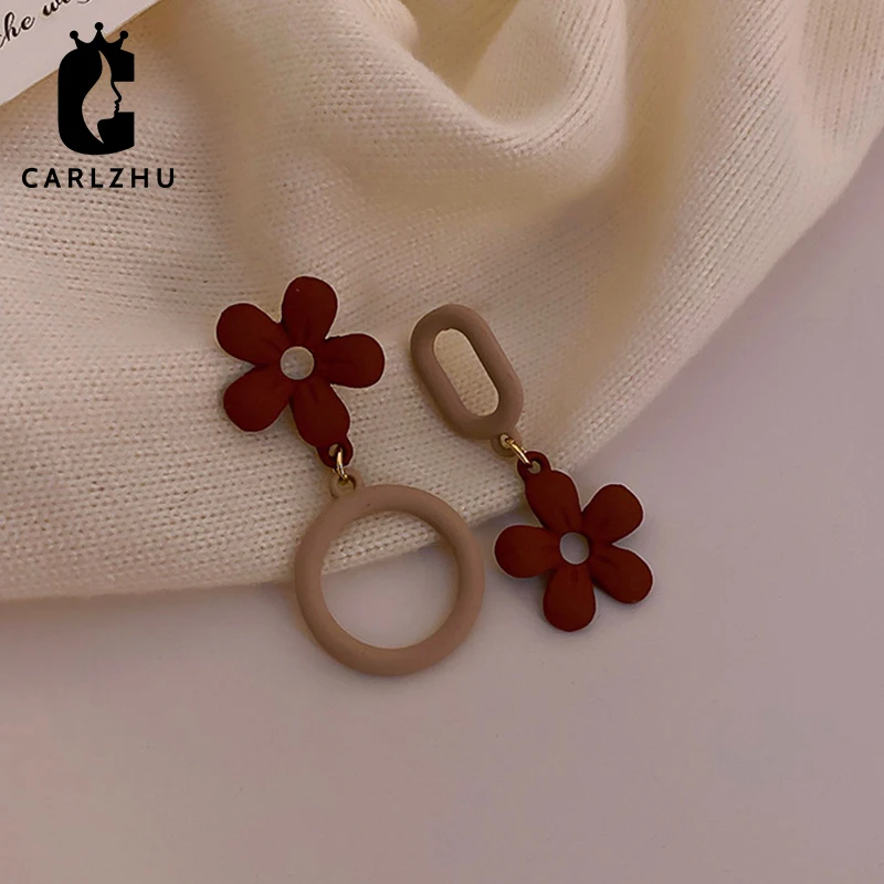 

Серьги-подвески женские Асимметричные из серебра 925 пробы в Корейском стиле