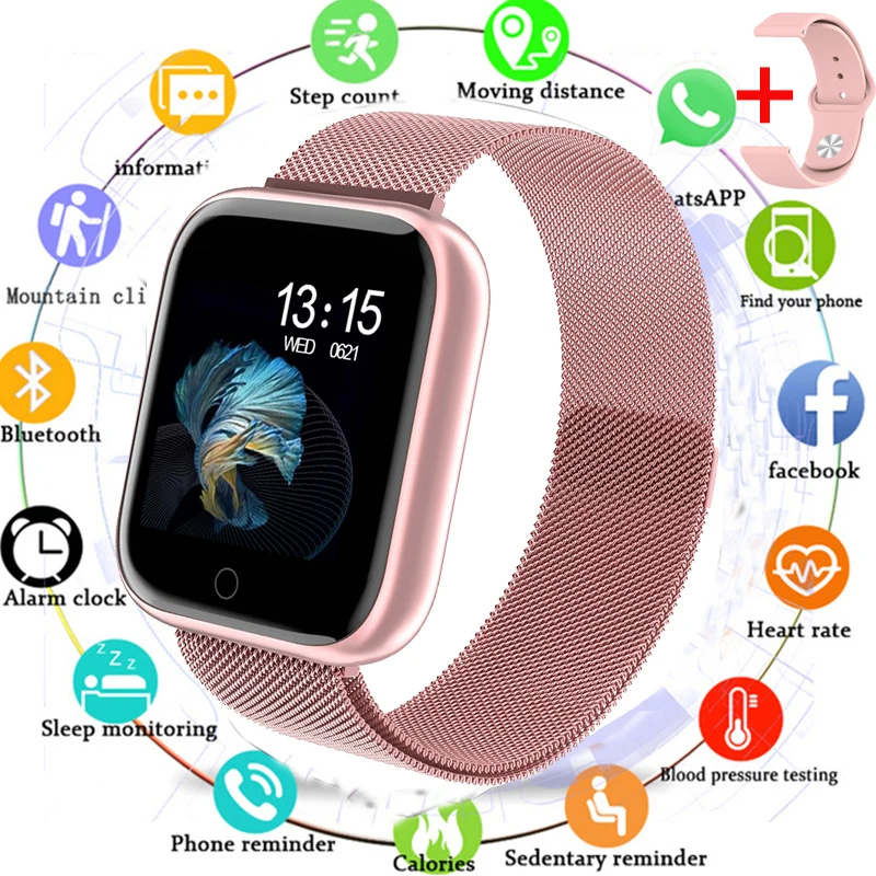 Женские умные часы P70 P68 Plus водонепроницаемые Bluetooth Смарт для Apple IPhone монитор