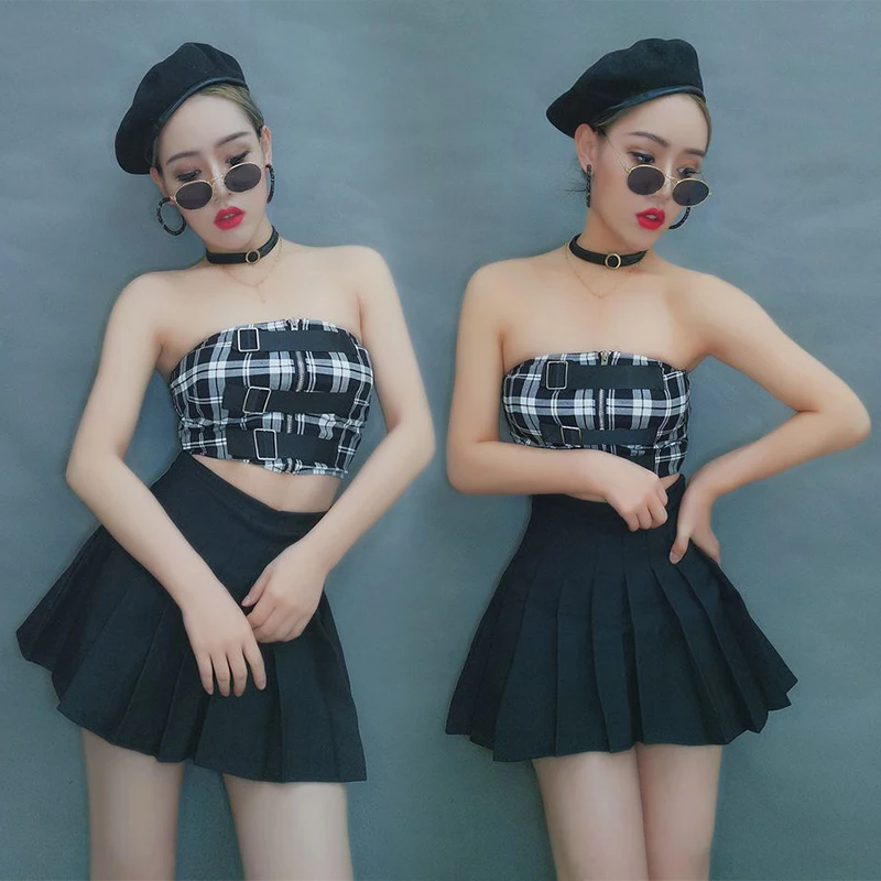 Женский костюм для джазового танца DS одежда выступлений на сцене Gogo Dancer Street/Pole Dance