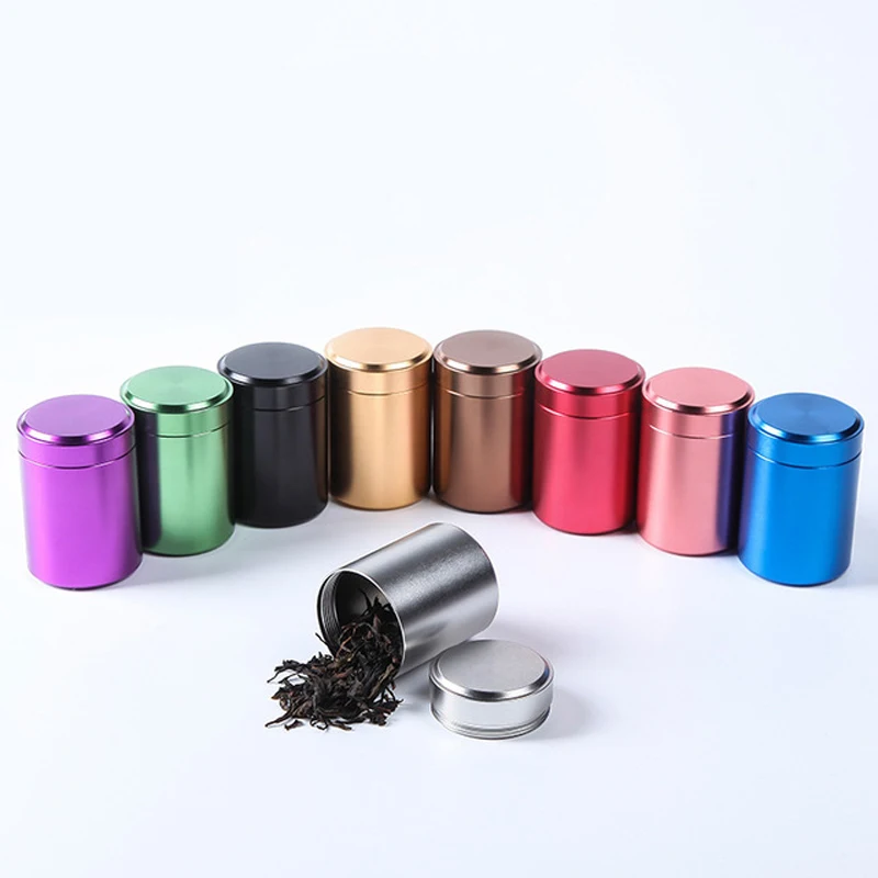 

Mini Metal Box jewelry Storage Box Stainless Steel Tea Can Small Travel Portable Container Jar Sugar Coffee Caddy Organizer