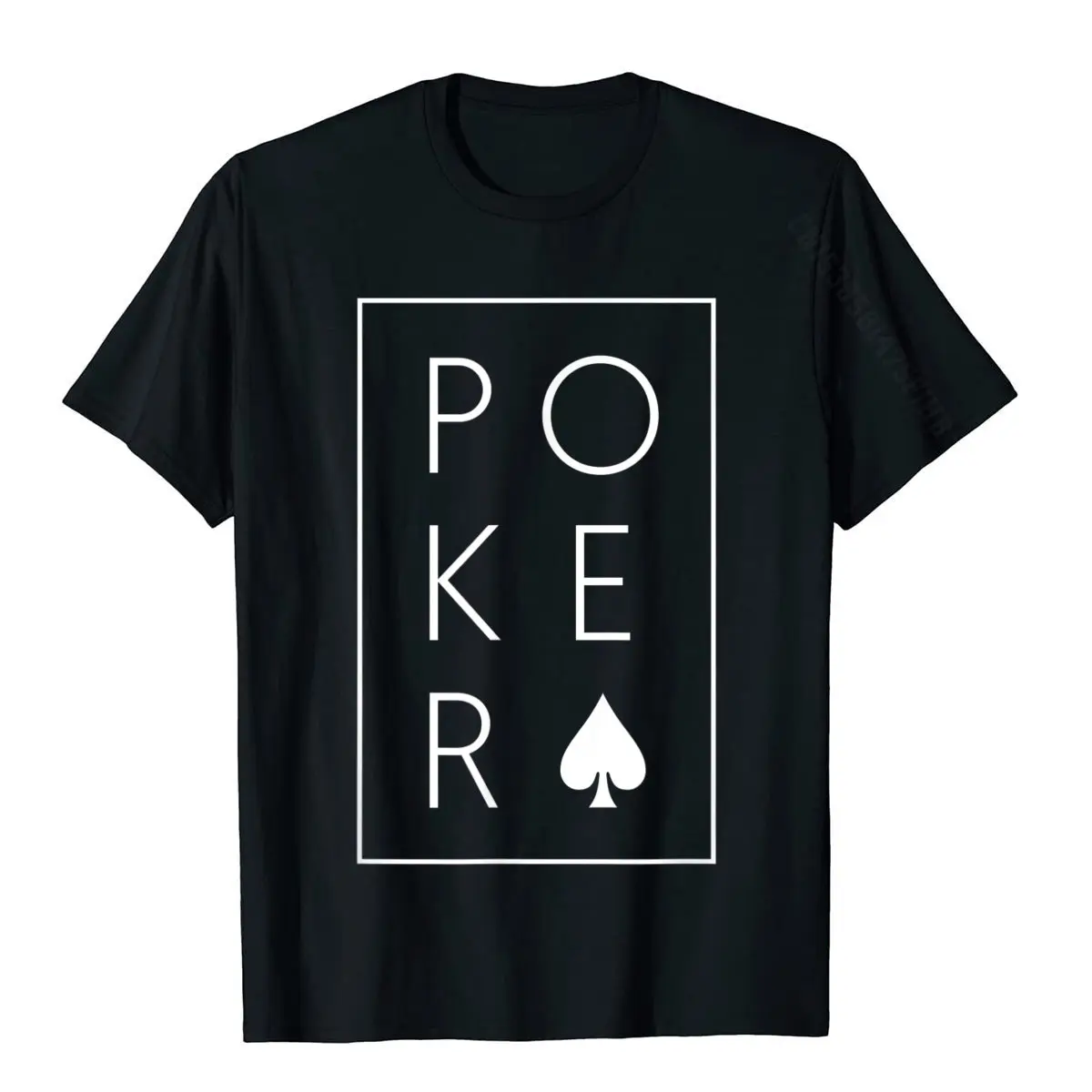 Poker Shirt Classic Spades Texas Hold'em Ace T-Shirt Cotton Tops & Tees For Men Summer Tshirts Printed Graphic