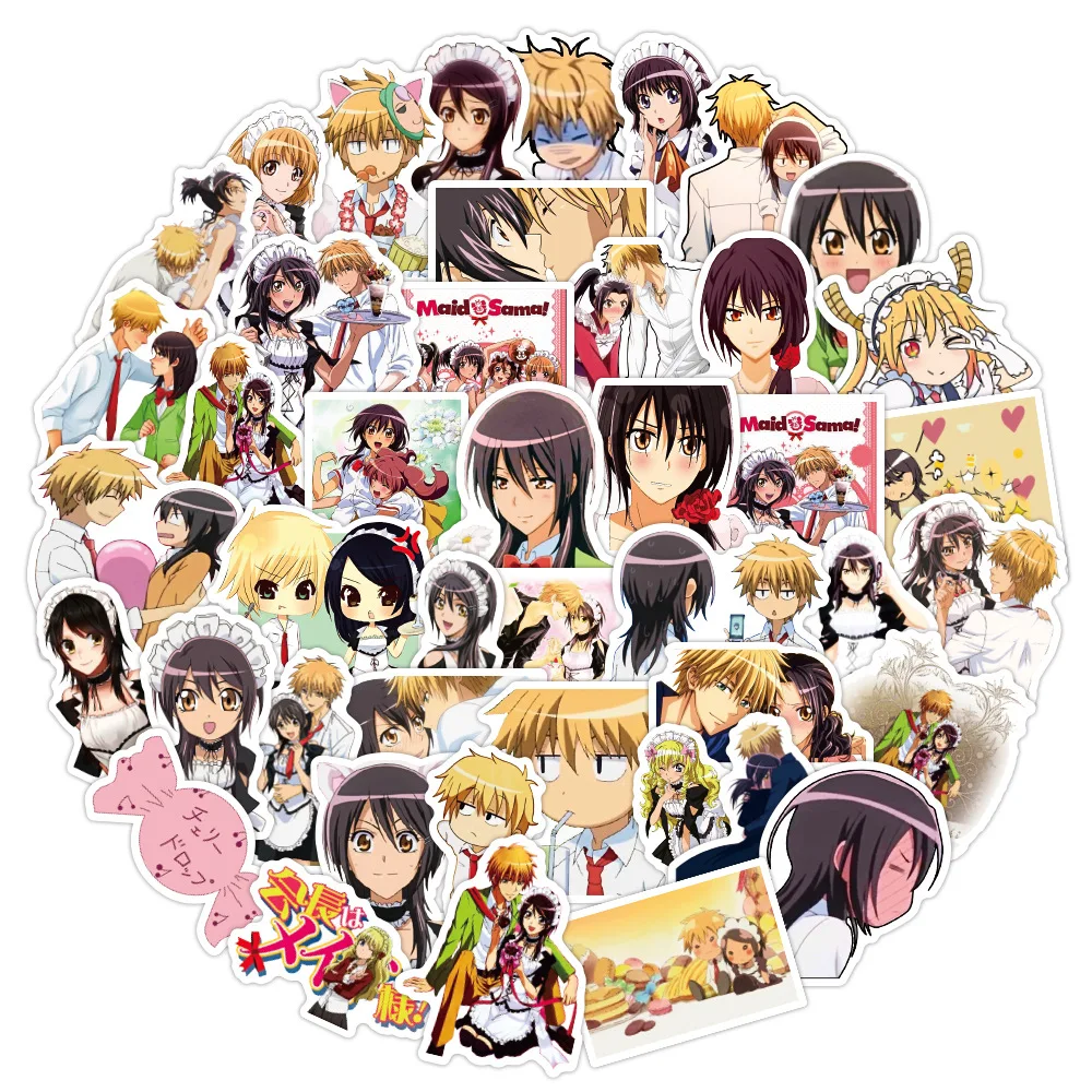 

10/30/50pcs Anime President Is A Maid Stickers Diy Graffiti Decoration Sticker Guitar Laptop Luggage Waterproof Toys Wholesale