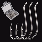 100 шт., рыболовные крючки-осьминоги из нержавеющей стали, 1 #-10 #