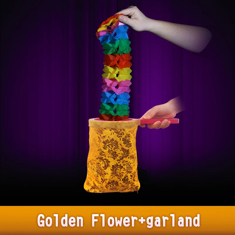Goldflowergarland Волшебная TricksToys изменения мешком начинающих маг Опора волшебное универсальная сумка разных цветов детские игрушки делают вещи появляются или исчезают - Цвет: Goldflowergarland