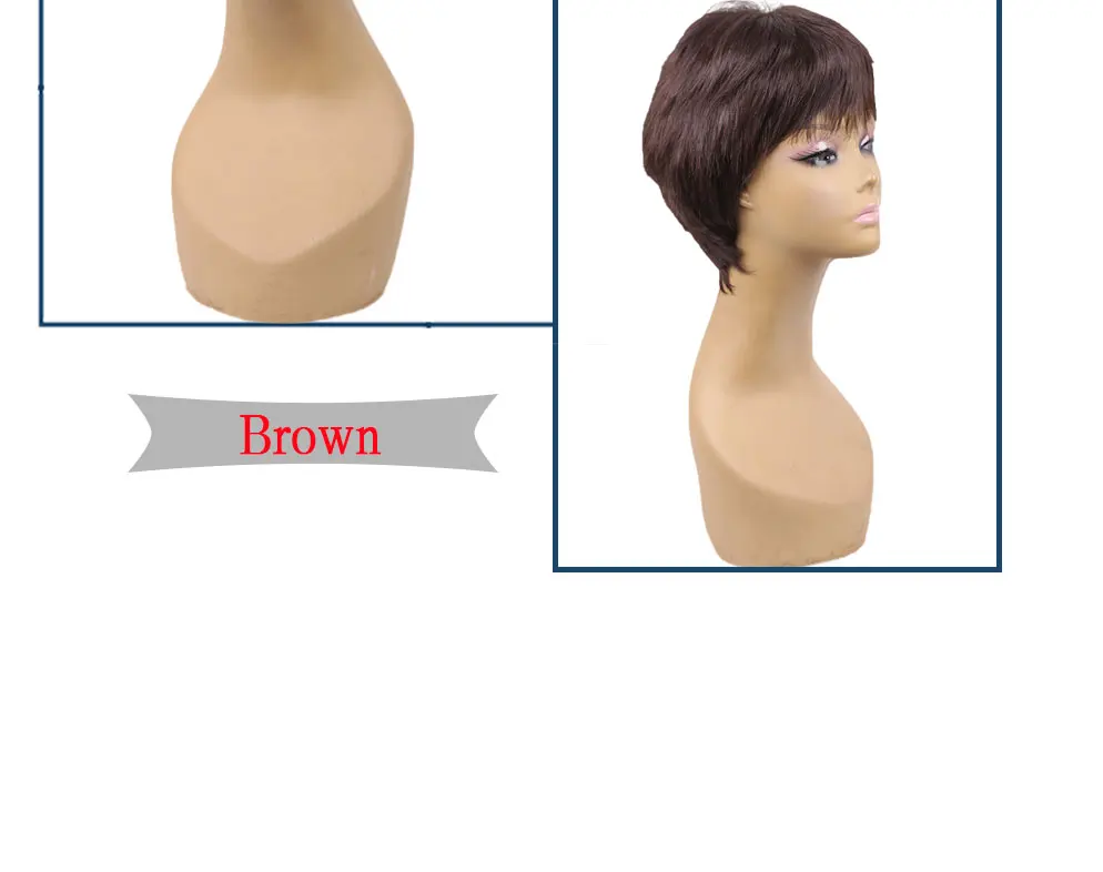 Amir short straight synthetic wigs For African American Women High Temperature Fiber Ombre Burgundy Blonde Grey Cosplay Hair