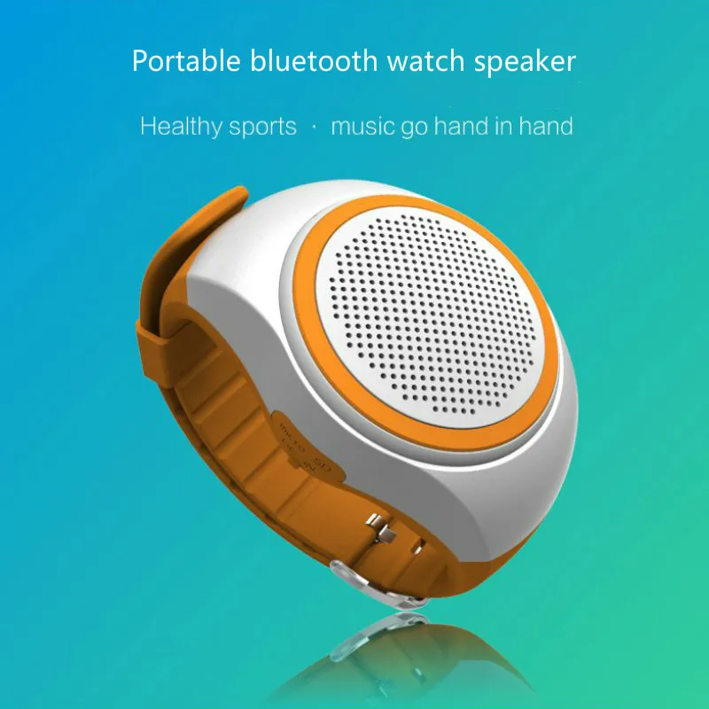 Динамик портативный Bluetooth часы Плагин карты и FM радиооткрытый 3D