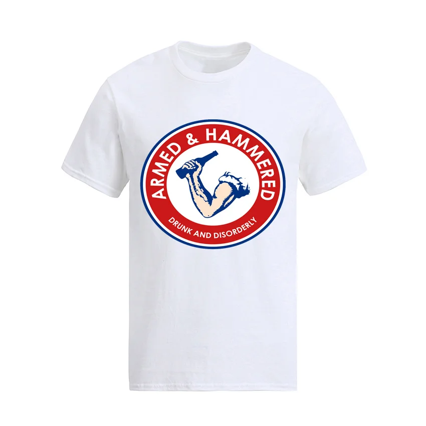 

Мужская хлопковая футболка с коротким рукавом и круглым вырезом