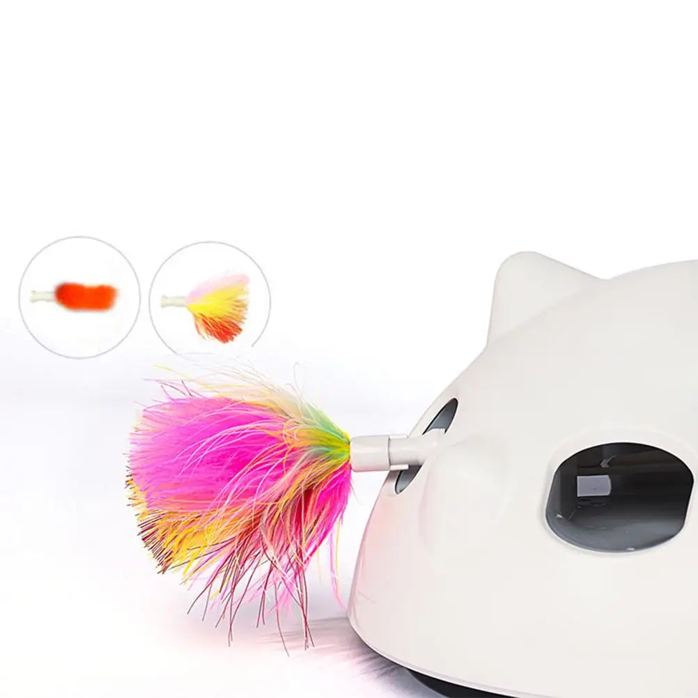 

Electric Feather Cat Toys Interactive Cat Toy Smart Automatic Funny Play Cat Toy Low Noise cat accessories Products for Pets cat