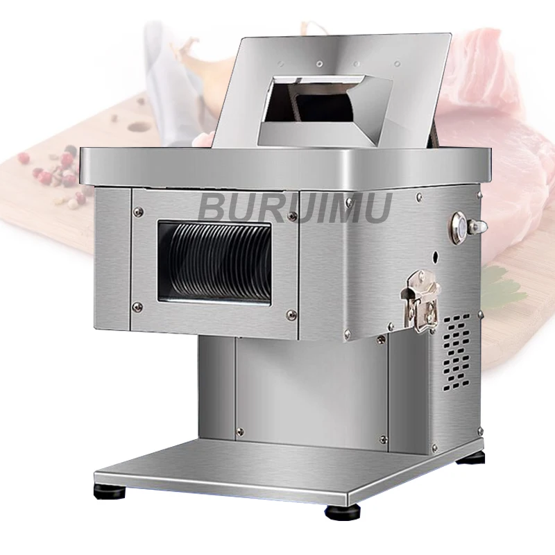 

220V Electric Meat Slicing Machine Fully Automatic Shred Slicer Dicing Meat Machine Electric Vegetable Cutter Grinder