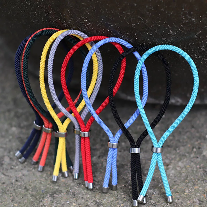 Женский веревочный браслет Good Luck регулируемый из нержавеющей стали 100% подарок на