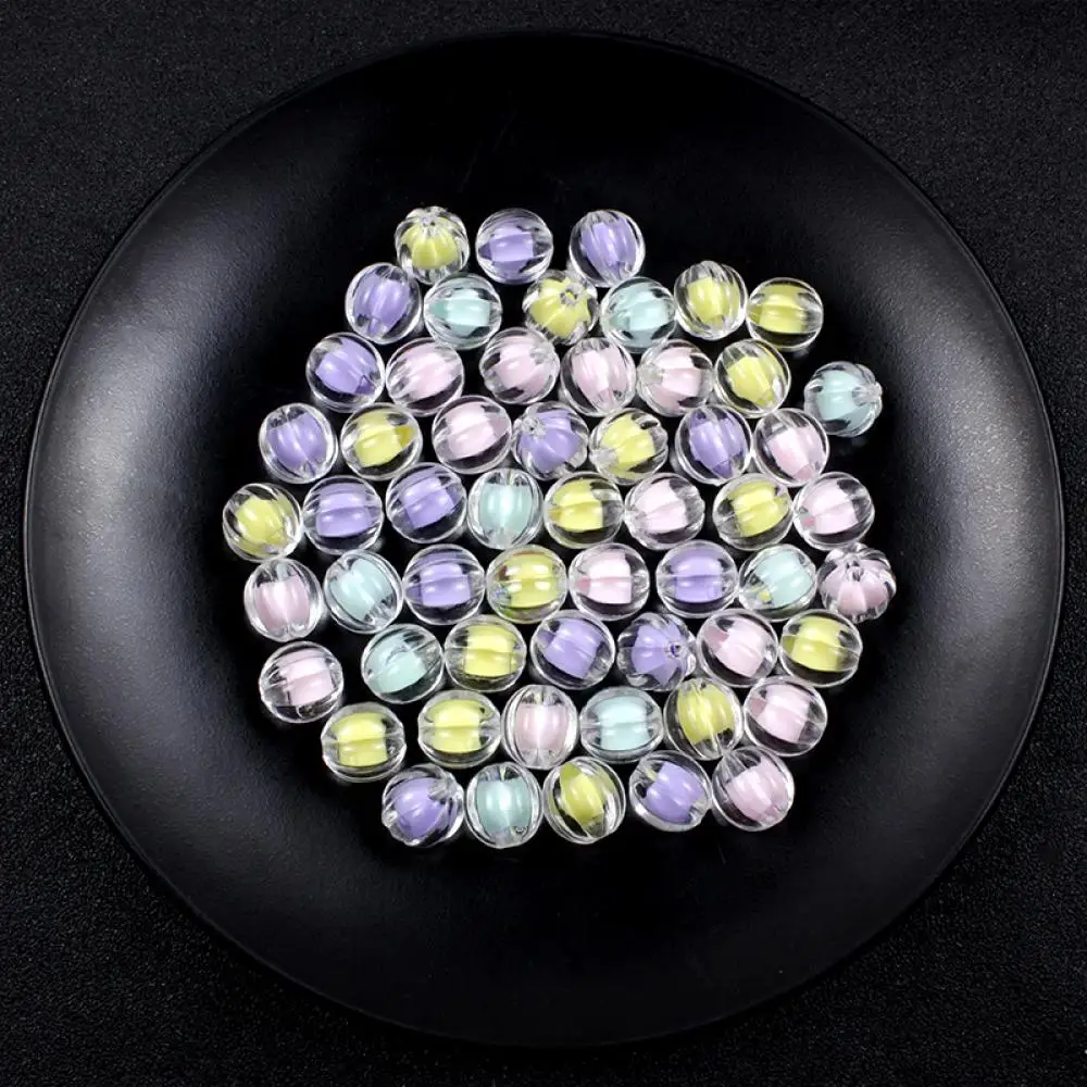 

20Pcs Mixed Color Transparent Thread Acrylic Beads Loose Spacer Beads For DIY Jewelry Making Charm Bracelet Necklace Accessories