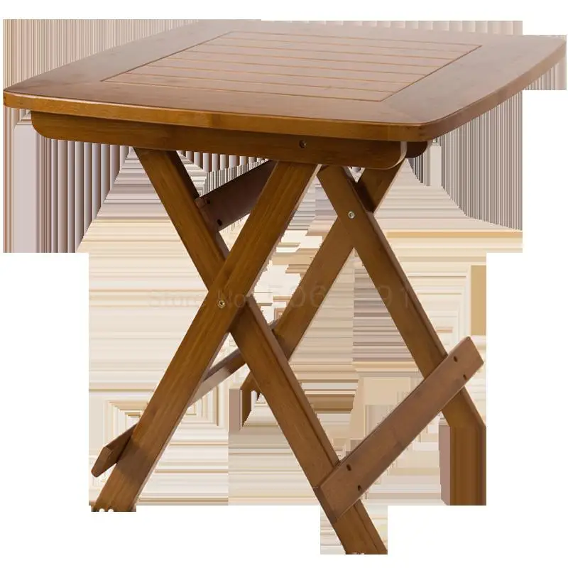 Простой домашний квадратный стол легкий портативный столик маленький уличный