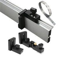 woodworking aluminium profile fence table saw fence and t track slot sliding brackets track stopper miter gauge fence connector