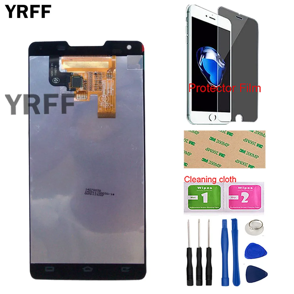 mobile lcd display digitizer for philips w6610 w6618 touch screen sensor lcd display completely assembly tools protector film free global shipping